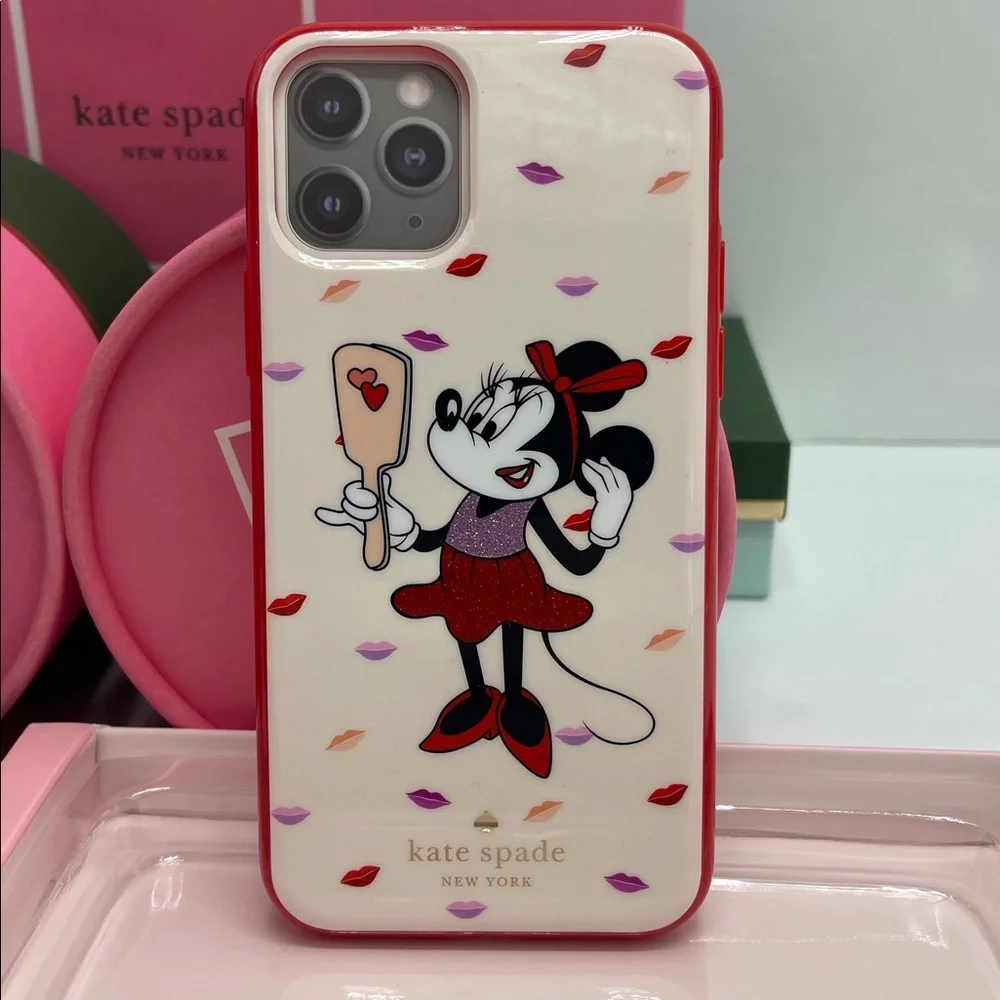 Kate Spade Minnie Mouse Iphone 11 PRO Case New In Box Color Palevelmulti NWT